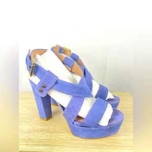 POUR LA VICTOIRE, NEALLA SANDAL, WOMEN, LILAC PEBBLE NUBUCK SIZE 7.5 M